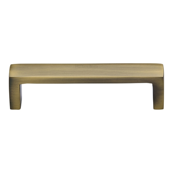 C4520 101-AT • 101 x 110 x 28mm • Antique Brass • Heritage Brass Wide Metro Cabinet Pull Handle